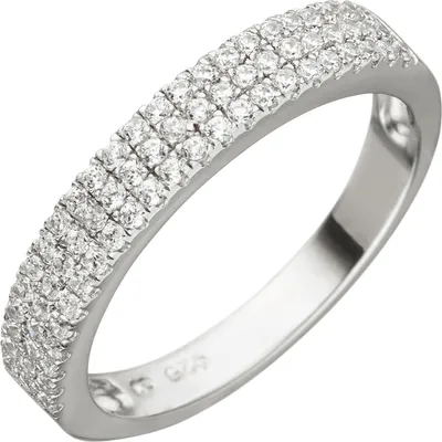 Produktbild von Gr. 56 Damen Ring 925 Sterling Silber 69 Zirkonia Silberring