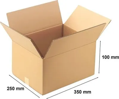 Zdjęcie produktu dla Karton Klapowy Pudełko Kartonowe Kartonik 350x250x100mm B360