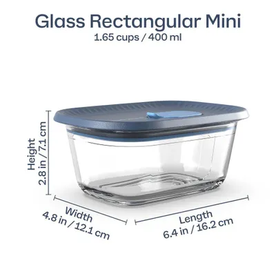 Immagine prodotto di Contenitore in vetro Tupperware Voila™, rettangolare, piccolo, 400 ml