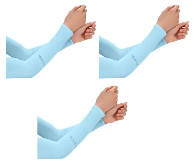 Produktbild von 3 Paar Sonnenschutzhandschuhe, ?rmel aus Eisseide, UV-Schutz?rmel fš¹r Damen und Herren