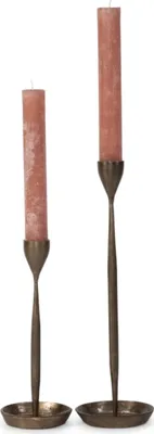 Produktbild von Dekocandle Kerzenhalter metal antikgold gross Ø 14 x 50 cm