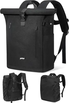 Produktbild von PolkaHome® Rolltop Rucksack für Damen und Herren, wasserdichter Laptoprucksack