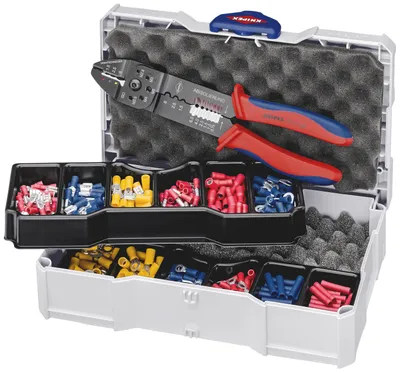 Produktbild von KNIPEX 97 90 26 Crimp-Sortiment für Kabelverbinder 13-teilig 265 mm