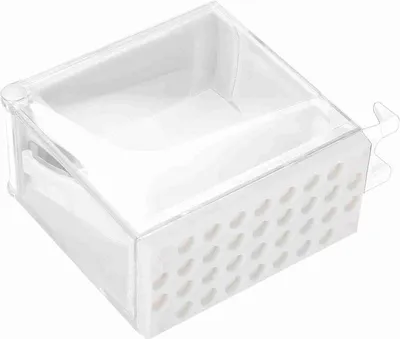 Image de TMISHION Distributeur de rouleaux de coton 4 couleurs Diviseur Support de presse Support de presse Type de coton Boîte de rangement Blanc