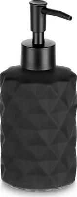 Obrázek produktu pro Skleněný dávkovač mýdla, černý, objem 330 ml