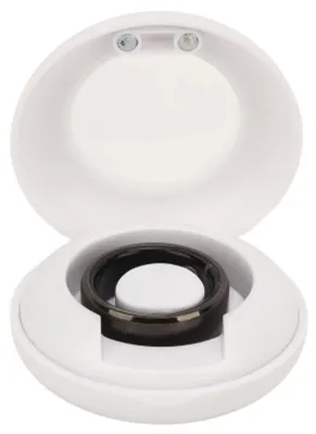 Produktbild von Smart Ring Health Tracker Schrittzählung Schlafqualitätsüberwachung IP68 Wasserdicht mit Ladehülle für Android IOS Schwarz Größe 10