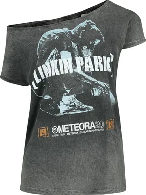 Produktbild von Linkin Park T-Shirt Damen Overlay grau Band-Merch, Bands 100% Baumwolle XL
