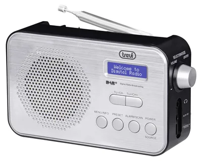 Obrázok produktu pre Trevi DAB 7F92 R, Cestovné, Digitálny, DAB, DAB+, FM, 87,5 - 108 MHz, 174.928 - 239.2 MHz, LCD