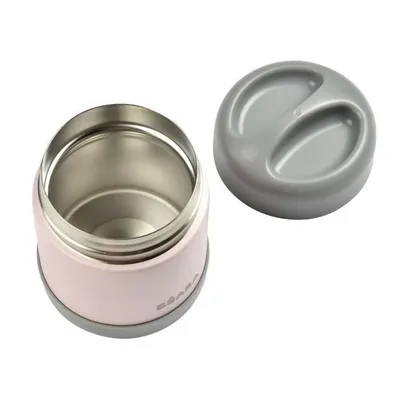 Image de Beaba Récipient-portion en acier inoxydable (gris foncé/rose clair) ; 912908