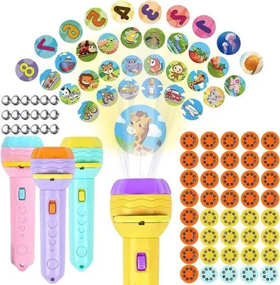 Immagine prodotto di Lampada giocattolo per bambini con 80 luci LED - Animali, frutta e numeri - Regalo realistico per bambini e bambine dai 2 agli 8 anni.
