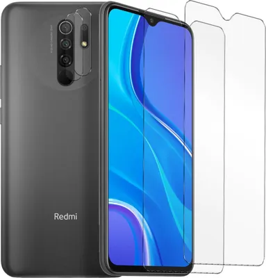 Produktbild von 4in1 Conie Schutzfolien Set für Xiaomi Redmi 9 Glasfolie Displayschutz Kamera Schutz Folie Panzer Glas Schutzfolie