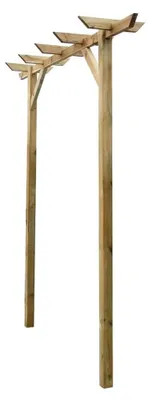 Produktbild von Gartenpergola aus imprägniertem Kiefernholz, Rosenbogen, 200 x 40 x 205 cm