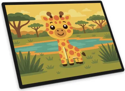 Produktbild von itenga Schreibunterlage V1 Motiv GIRAFFE im Kawaii Design