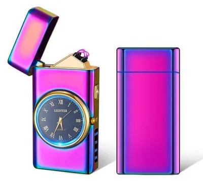 Obrázok produktu pre Elektrické zapaľovače s dvojitou plazmovou hlavicou a LED baterkou, nabíjateľné cez USB-C, odolné voči vetru, balené v darčekovej krabičke