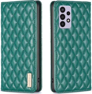Obrázek produktu pro Galaxy A72 Pouzdro, Elegantní Flip Kožené Pouzdro s Kapsami na Karty a Stojánkem pro Samsung Galaxy A72 5G / A72 4G zelené