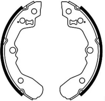 Produktbild von ABE Bremsbackensatz Trommelbremse Hinten für KIA RIO Kombi (DC) C00319ABE