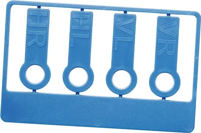 Immagine prodotto di Set di marcatura pneumatici "Car" standard blu PP