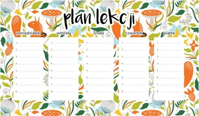 Produktbild von Magnetischer Eichhörnchen-Lehrplan 30 x 17,5 cm