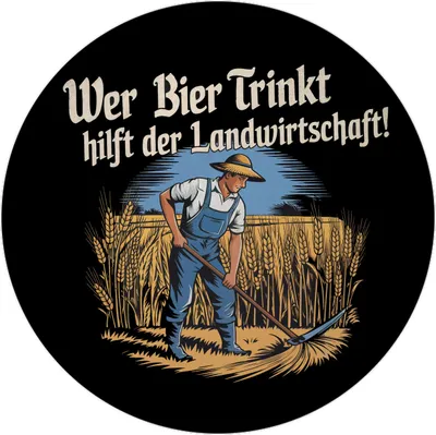 Produktbild von Wer Bier trinkt hilft der Landwirtschaft Magnet mit Flaschenöffner