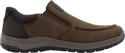 Produktbild von Rieker Herren Sneaker aus Leder mit Gummizug  loser weicher Einlage 03651, Größe:44 EU, Farbe:Braun