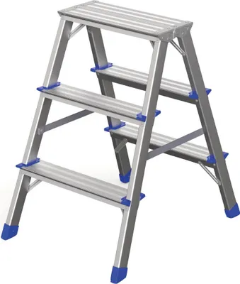 Produktbild von Werner Stufenstehleiter zweiseitig begehbar 2x3 Stufen