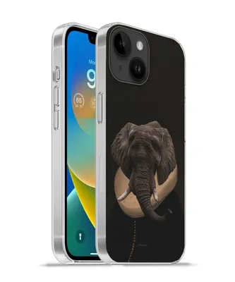 Produktbild von MuchoWow® Handyhülle Schutzhülle Hülle für Apple iPhone 14 - Softcase Elefant - Kunst - Tiere Silikon Softcase Handy Hülle - Mobiltelefonhülle