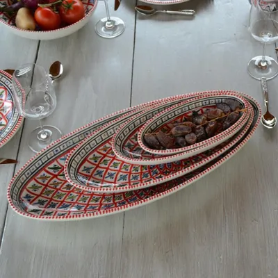 Image de Plat ovale Bakir rouge - L 53 cm