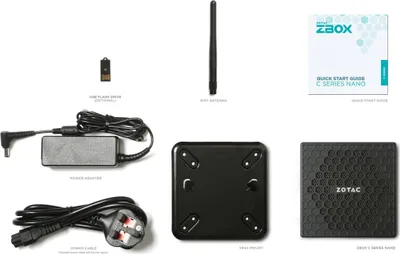 Produktbild von ZOTAC ZBOX-CI337NANO   N100  Intel DDR5 HDMI DP passiv