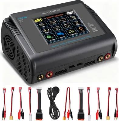 Produktbild von Universelles RC-Akkuladegerät - LiPo-Ladegerät - Batterieladegerät - Balancer-Ladegerät - Doppel-Ladestation