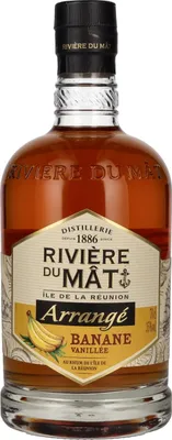 Produktbild von Rivière du Mât Arrangé Banane Vanillée 35% Vol. 0,7l