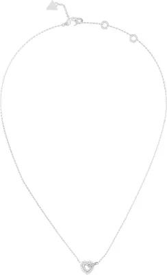 Produktbild von Damen Silber Guess Herz Halskette 46cm