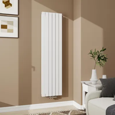 Produktbild von Acezanble Paneelheizkörper Design Flach Heizkörper Vertikal 1800x450 mm 1741W Doppellagig Weiß Mittelanschluss Badheizkörper