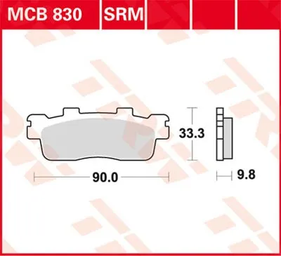Obrázok produktu pre TRW Brzdová podložka Trw Sinter Mcb830Srm