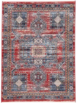 Produktbild von Teppich Phoenix Rot 160x230 cm | Moderner Teppich für Wohn- und Schlafzimmer