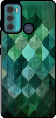 Produktbild von Smartphonica Telefon Fall geeignet für Motorola Moto G60 mit grünen Blättern drucken - TPU zurück Abdeckung Fall grünes Blatt-Design - Grün