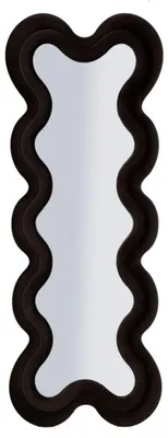 Produktbild von Wandspiegel mit schwarzem Samt-Rahmen cm 58x4x160