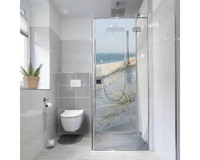 Produktbild von Duschrückwand-Folie mySpotti Fresh Sea Coast 100 x 255 cm