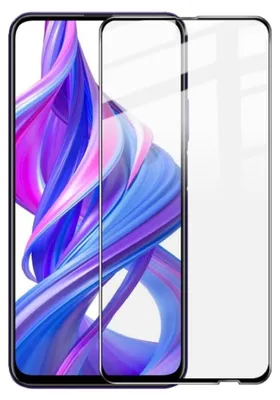 A clear screen protector for a smartphone, shown from the front.