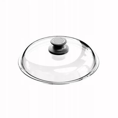 Zdjęcie produktu dla Pokrywka szklana żaroodporna AMT Gastroguss przykrywka do patelni i garnków 24 cm