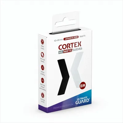 Produktbild von Ultimate Guard Cortex Sleeves Japanische Größe Matt-Schwarz (60)