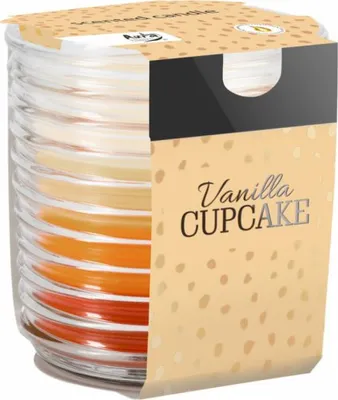 Obrázek produktu pro Svíčka ve skle VANILKOVÝ CUPCAKE vonná 130g