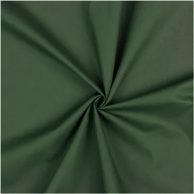 Popeline Baumwollstoff Fahnenstoff ab 1m x 146cm Meterware unifarben 2v2 OEKO-Tex 100 Basicstoff moosgrün