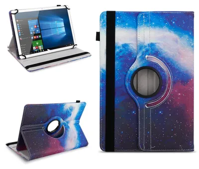 Produktbild von Tablet Tasche für 10 - 10.1 Zoll Hülle Cover 360° Drehbar Universal Schutz CaseFarben:Motiv 17