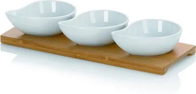 Image de Bol en porcelaine blanc 26 x 10 x 4,5 cm - Accessoires de cuisine