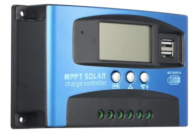 Obrázok produktu pre Solárny regulátor nabíjania 30 A s MPPT, dvoma USB portmi a LCD displejom – automatický regulátor a nabíjačka pre solárne panely