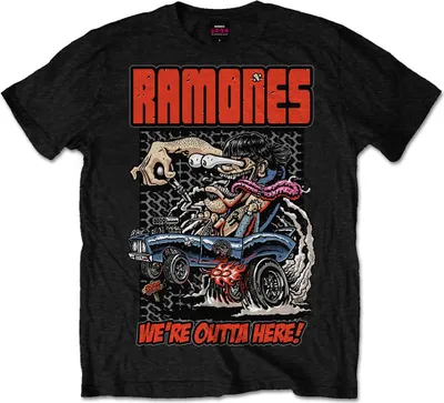 Produktbild von Ramones Outta Here Black XL T-Shirt