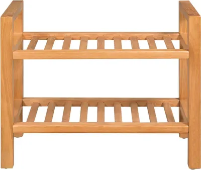 Produktbild von vidaXL Schuhregal mit 2 Etagen 50x27x40 cm Massivholz Eiche