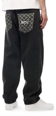 Image de Jean pour homme Mass Denim Higher Jeans, coupe extra baggy, délavé noir - taille 30
