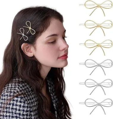 Immagine prodotto di 6 fermagli per capelli in metallo per donne e ragazze
