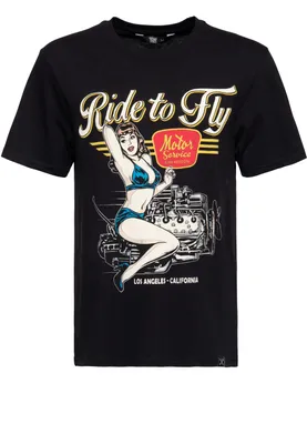 Produktbild von King Kerosin Pinup Motor T-Shirt Grösse: 5XL